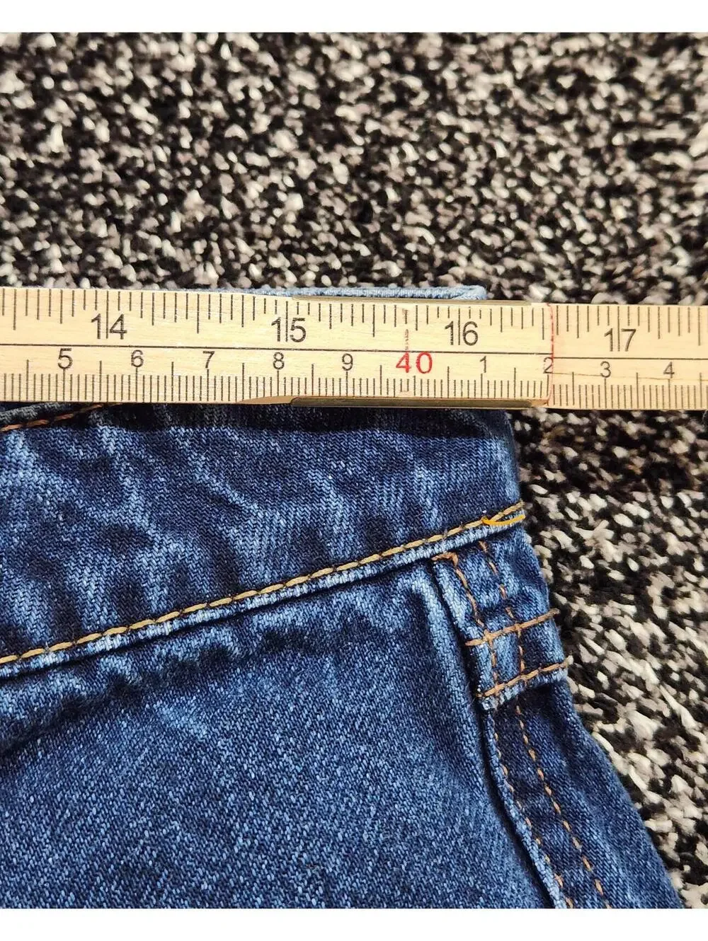 Empyre Relaxed Wide Jeans Men's 32 Blue Denim Baggy Y2K Double Knee Loose Skater